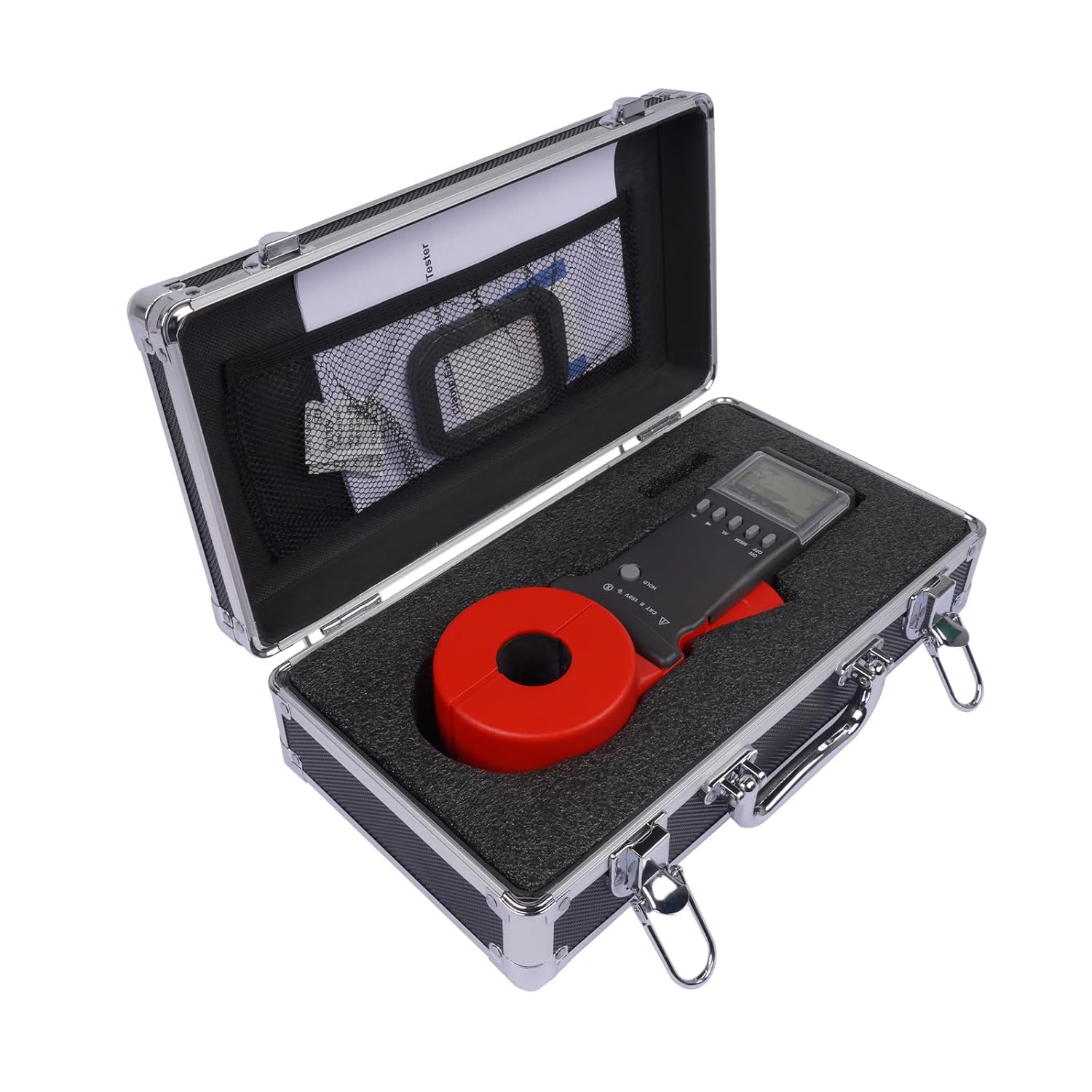 Digital Clamp Ground Earth Resistance Meter Tester 0.01-200Ω Φ32mm Clamp Size ETCR2100A+