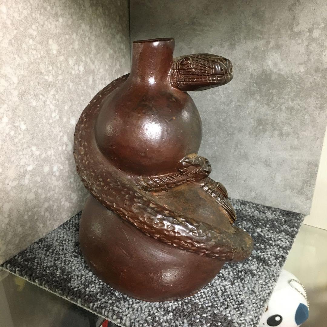 備前焼　巳年　花入　花器　花瓶　一輪挿し　瓢箪　縁起物　へび　ヘビ　蛇　細工物 完売必至】備前焼 巳年 花入 花器 花瓶 一輪挿し 瓢箪 縁起物 へび