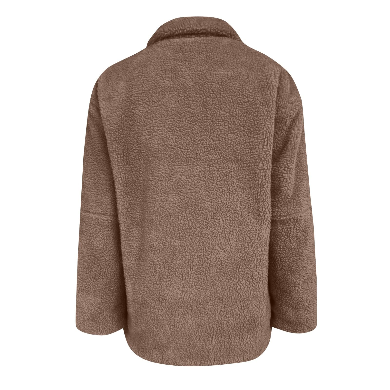 Générique Manteaux Madame Grande Taille Vélo Fashion Blouson Manche Longue Hiver Solid Bouffante Femme Comfy Col Revers