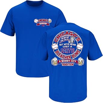 Smack Apparel Bleacher Bums T-Shirt for Chicago Baseball Fans SM-5XL