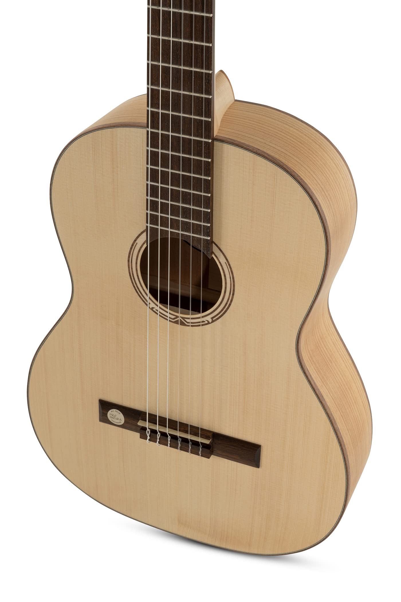 GEWA gitara koncertowa, gitara klasyczna Pro Natura Gold - rozmiar 4/4 - pełna płyta wierzchnia ze świerku - tył/boczki wiśnia lita - kolor naturalny - półmat - struny Hannabach