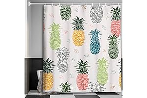 MERCHR Cute Pineapple Shower Curtain