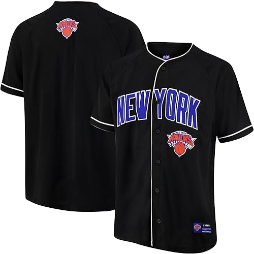 Miniatura 1 de Ultra Game Camisa de béisbol con botones súper suave oficial de la NBA para hombre