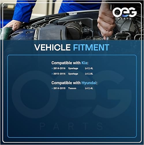 Miniatura 4 de Alternador 130A compatible con KIA Sportage 2.4L 2014-16, 2.0L 2015 2016; compatible con Hyundai Tucson 2.4L 2014 2015 14-15 373002G750 37300-2G750