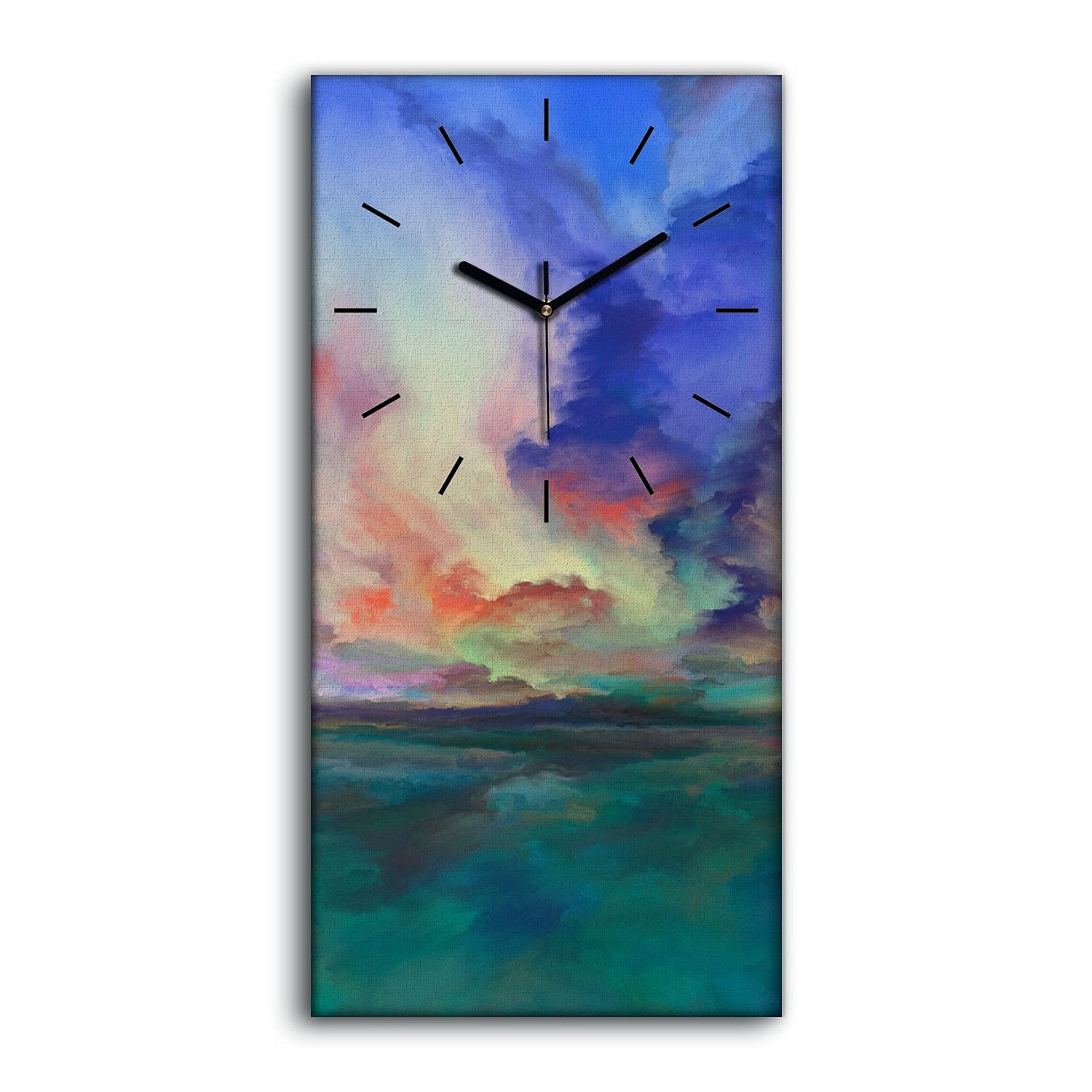 Horloge sur Toile sans Bruit pour Rompre le Tic-Tac de la Chambre Décoration 30x60