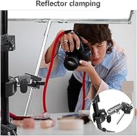 Vista 3 de Soporte de abrazadera de doble bola + adaptador para GoPro Insta360 + clip de teléfono, extensión de manillar de motocicleta de bicicleta, soporte