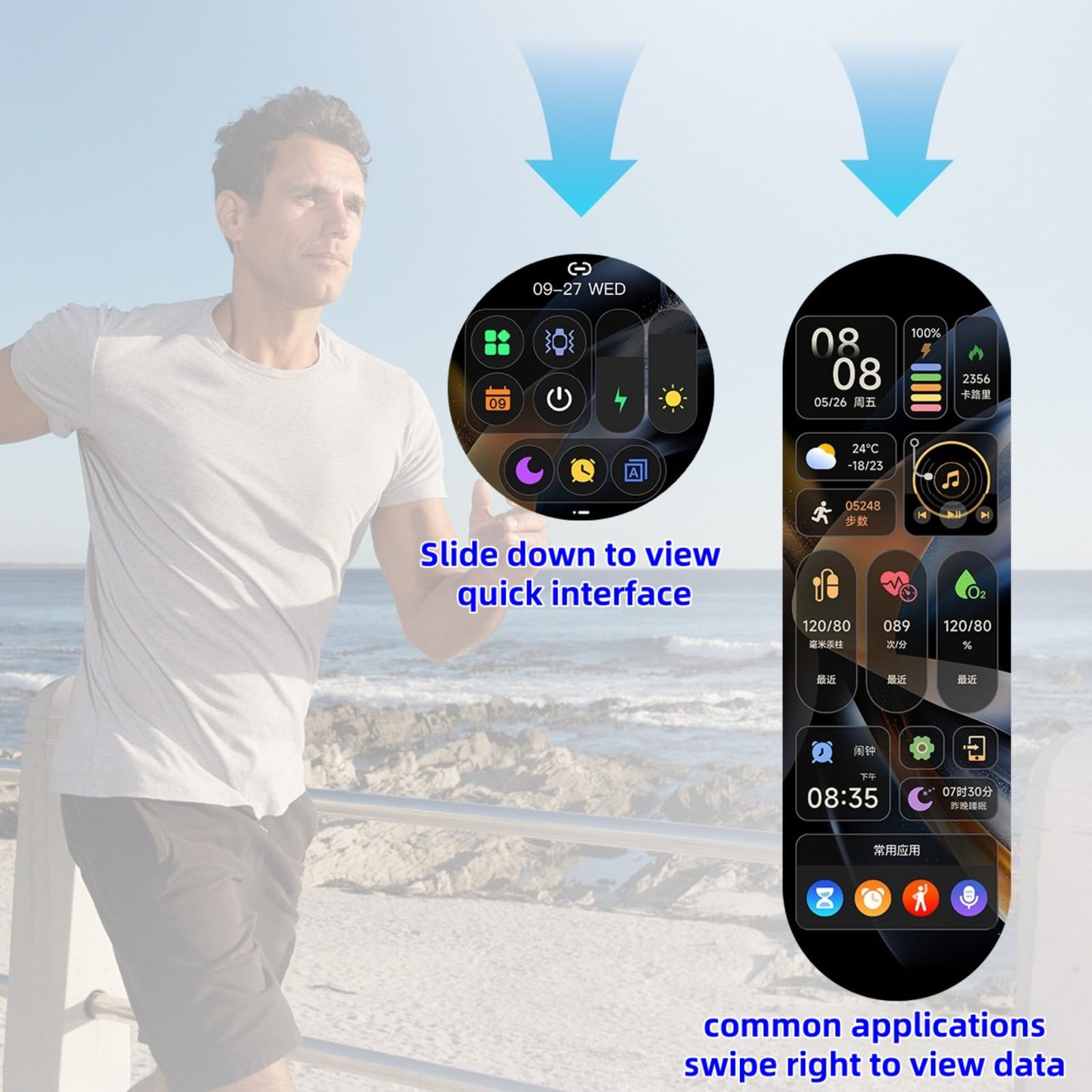 Reloj Inteligente Hombre Mujer Reloj Deportivo con Llamadas, Smart Watch Monitor De Sueño/Spo2, Podómetro, Modos Deportivos, Impermeable Reloj Deportivo Silver Silicone