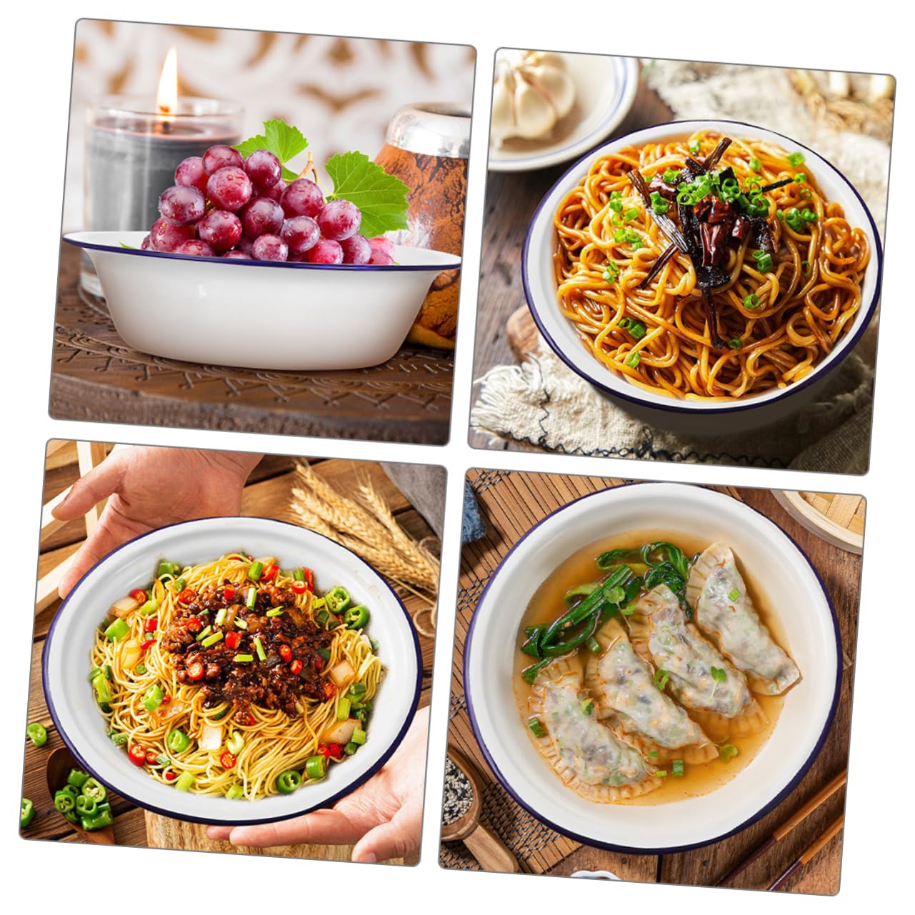 2 Ciotole Smaltate Vintage - Ideali Per Zuppa, Frutta E Alimenti - Foto 9