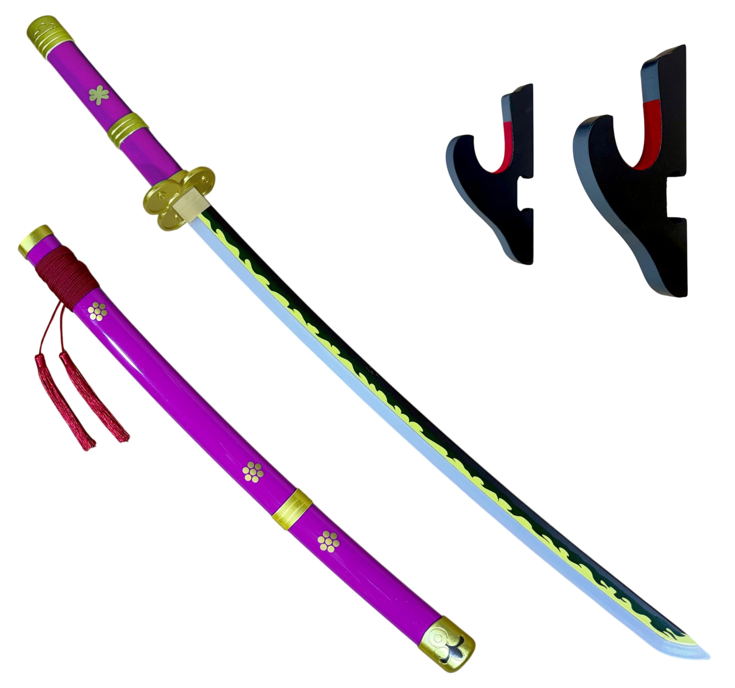FÉENOMENN Japońska dekoracja ścienna - świecąca katana 15 kolorów - model Zoro Enma