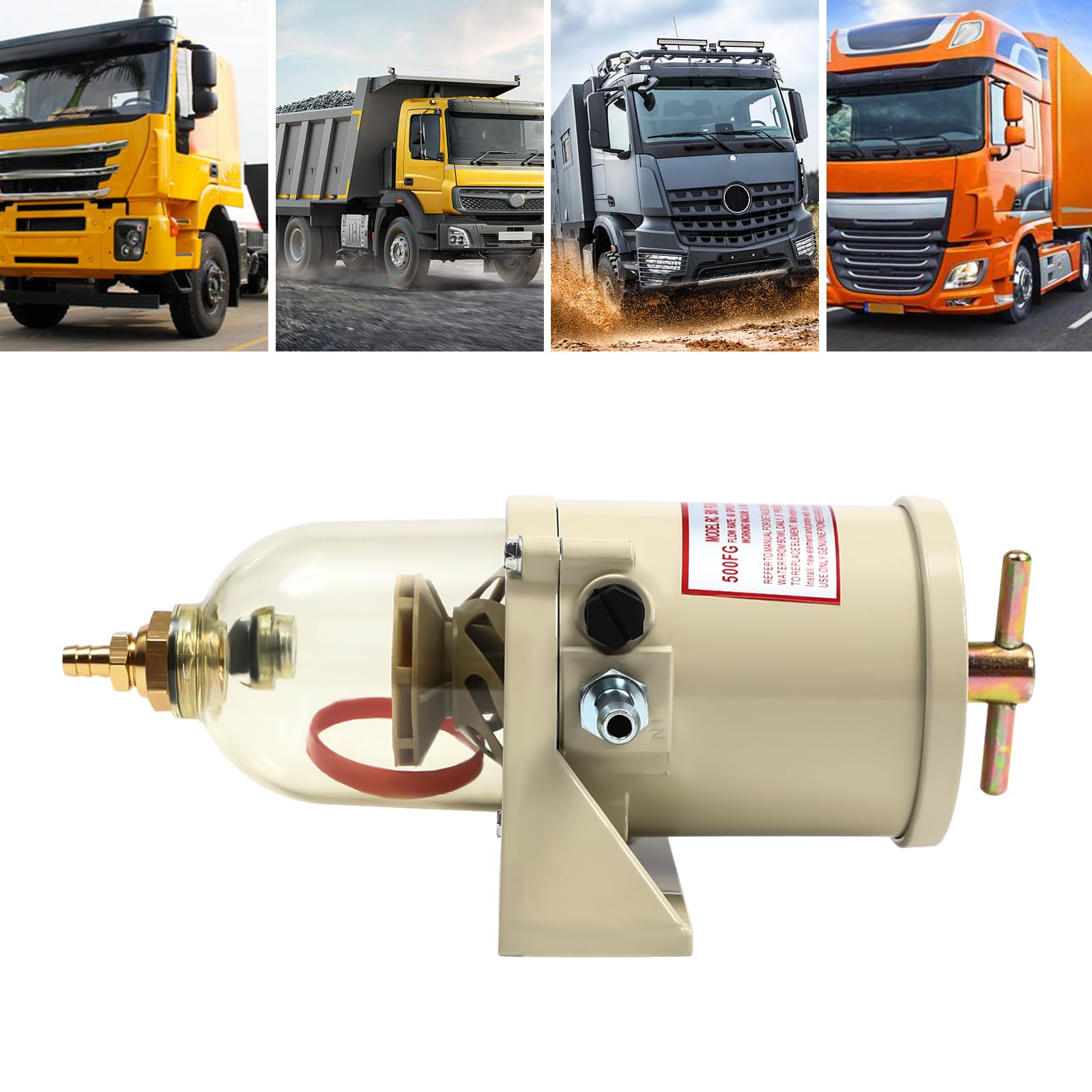 Filtro de combustible diésel, separador de agua, 500 FG, 500 FH, diésel, camión, gasolina, racor, filtro de aceite para motores diesel, lancha rápida, tractores, generadores eléctricos