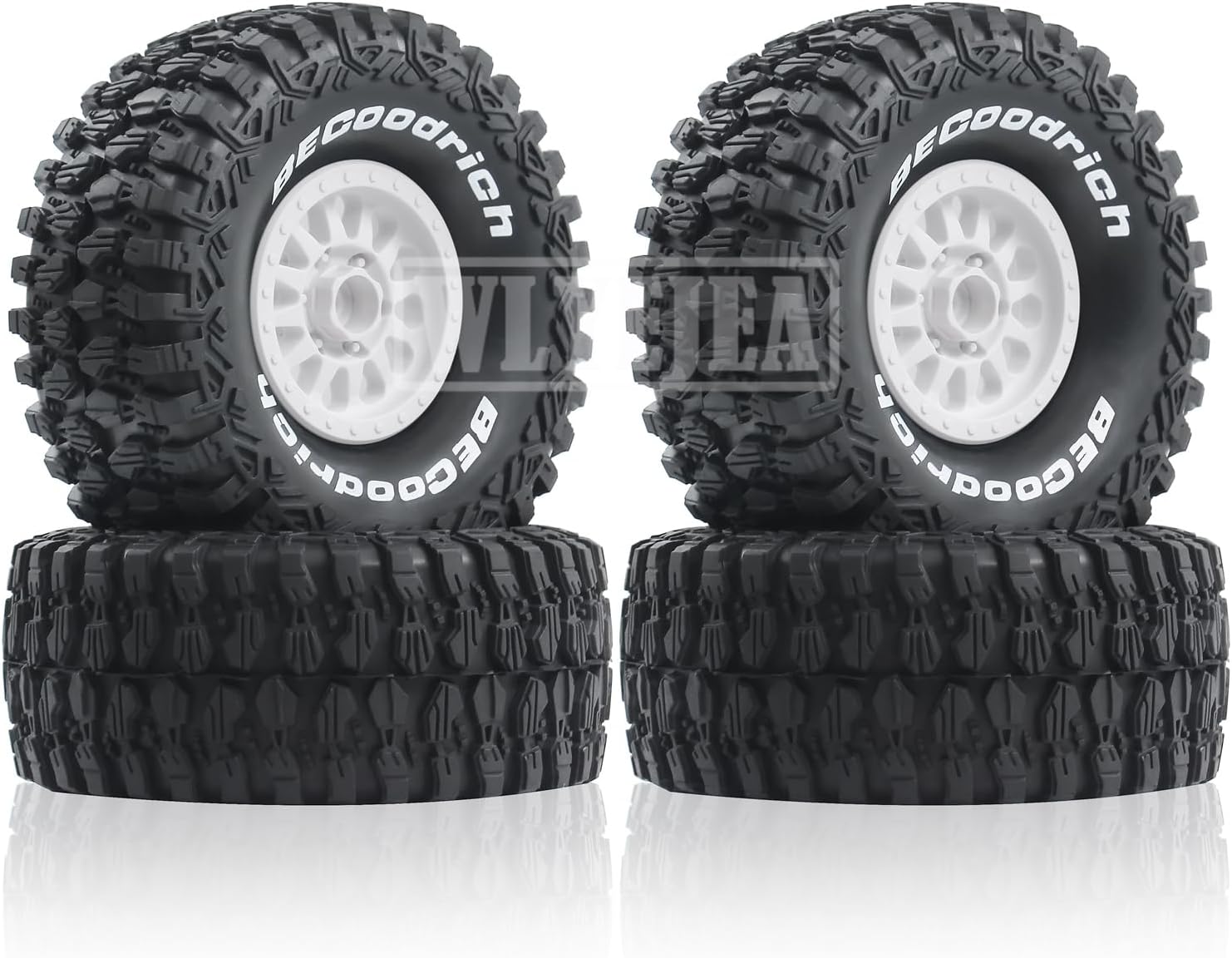 4PCS 1/7 1/8 Sand Snow Wheel Tires 135mm/55mm RC Short Course Truck Tires 17mm Hex Suitable for TRAXXAS UDR 85086-4 ARRMA Mojave YK4072 DF7 Hobao 8SC