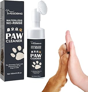 Easytech Limpiador Patas Perro, Almohadillas Perro, Cepillo con Espuma de Lavado en Seco, no Necesita Agua ni Enjuague,...