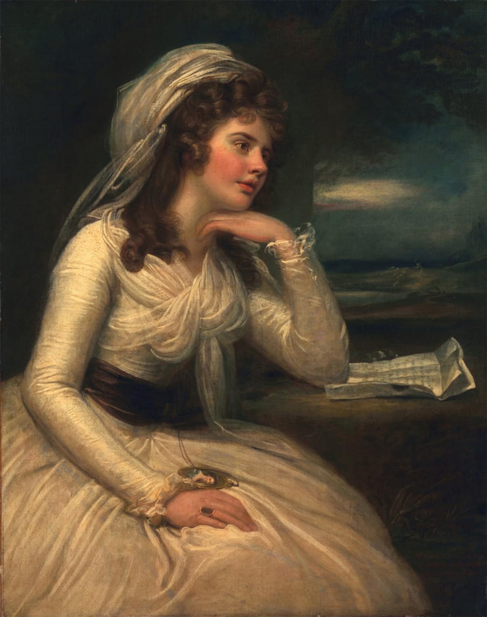 Serendipitp No Frame Retro Picture Poster Wall Art Pictures Painting Margaret Cocks Later Margaret Smith By Richard Cosway Wall Art Canvas Print For Wall Decor 60X90cm