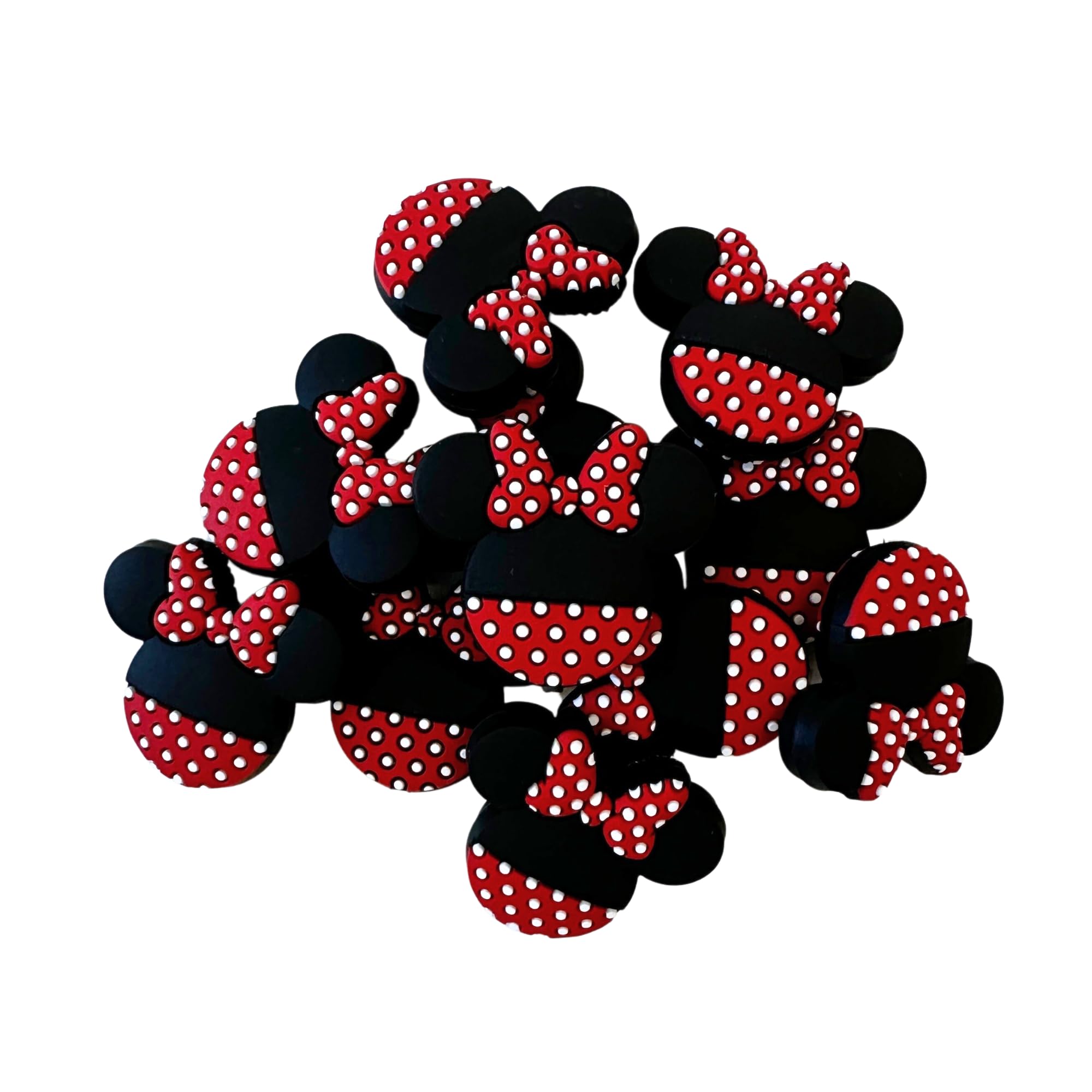 Perline In Silicone A Forma Di Mucca Con Fiocco - 12 Pezzi Per Creare Freshie, Penne E Clip | Focal Beads Fai Da Te