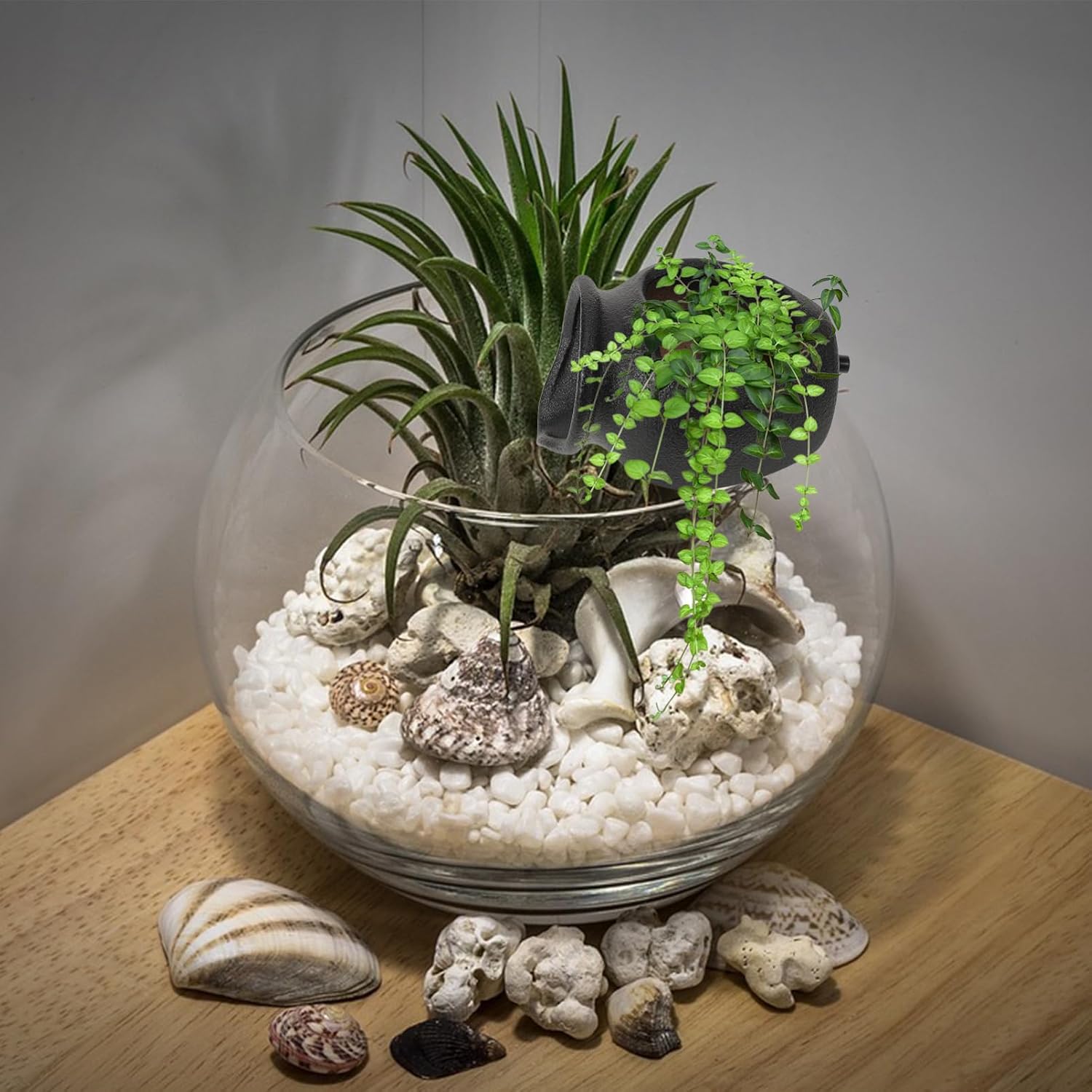 Abaodam Ceramic Jar Fountain Decorative Water Feature for Indoor Outdoor Garden Courtyard Decor