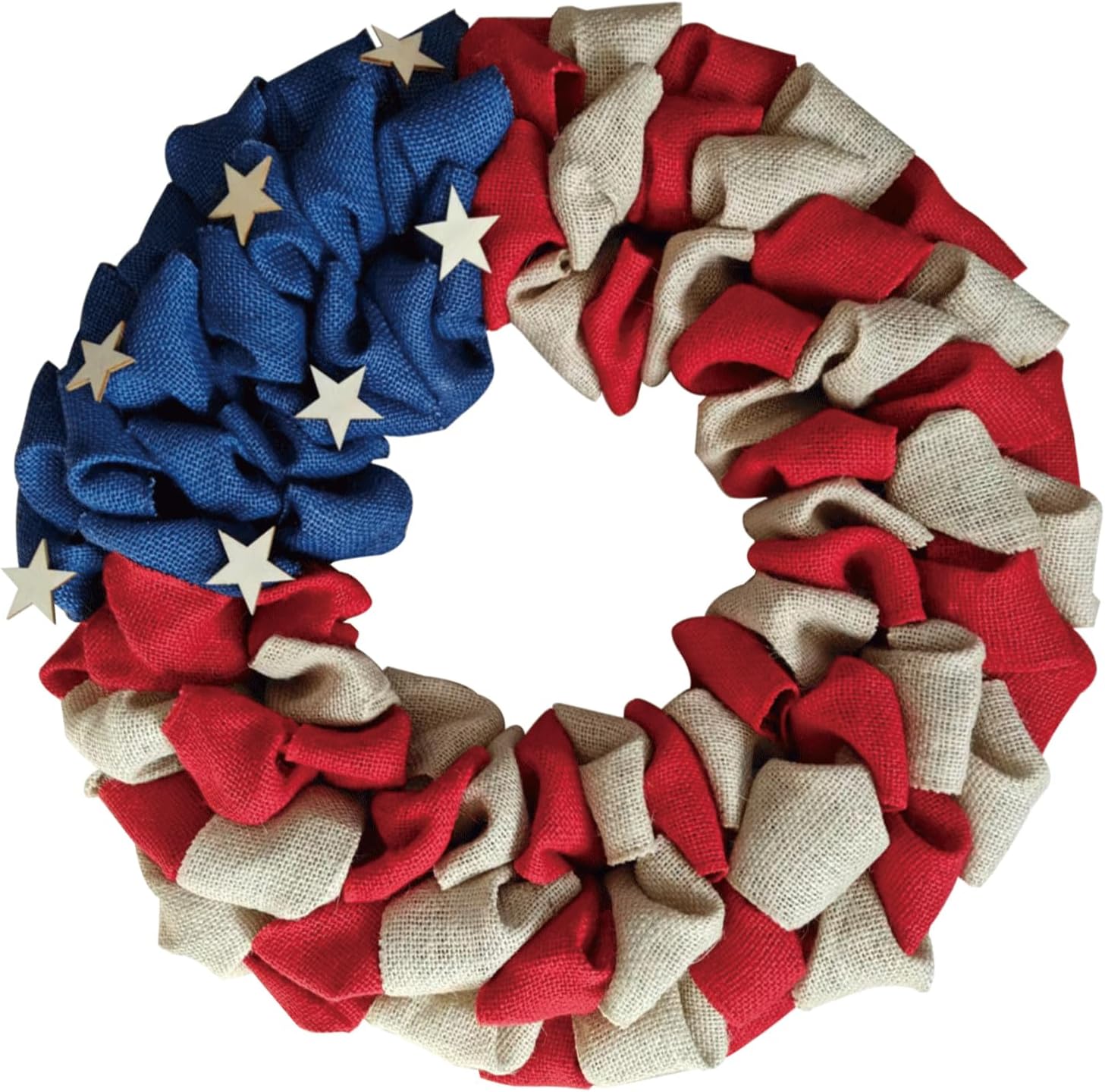 20 Inch Large Sizes Patriotic Wreath for Front Door 4th of July Wreath Decorations with Bowknot American Flag Memorial Day Patriotic Party Supplies for Home Decorations Indoor Outdoor