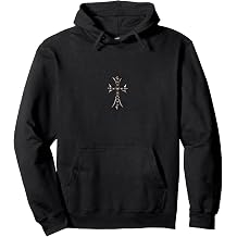 The Royal Heart Pave Silver Cross Pullover Hoodie