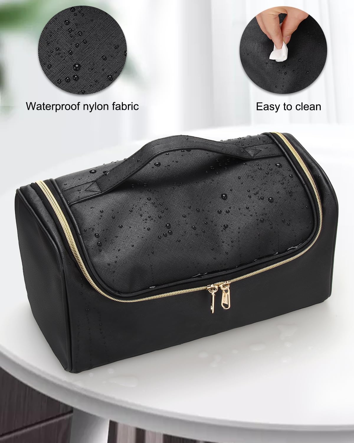 Hair Tools Travel Bag Large Capacity Wide-open Pouch, Hair Accessories Organizer for Flat Irons, Straighteners, Curling Iron,Travel Essentials for Women