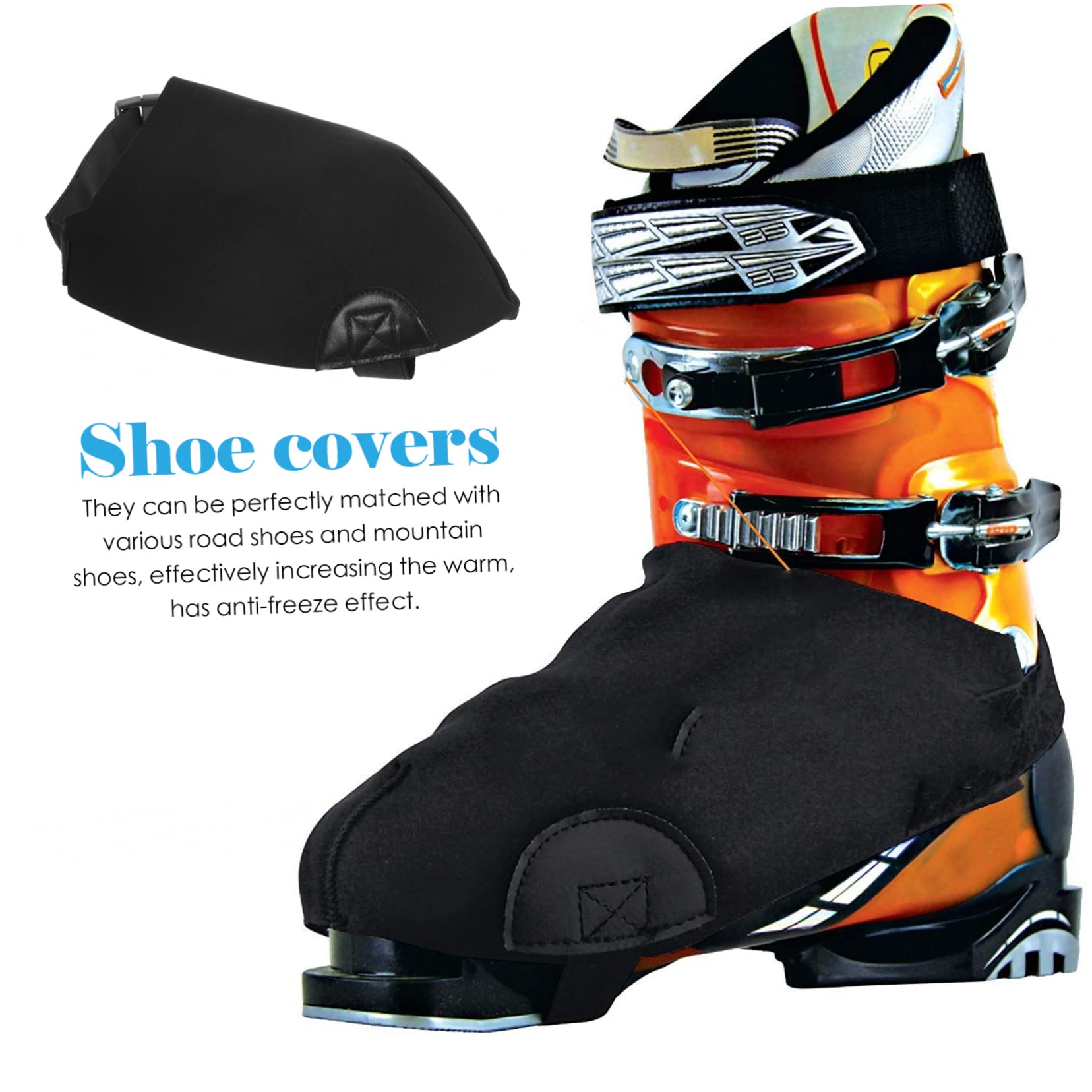 3 Pares De Cubrebotas De Esquí Soportes para Botas para Mantenerlas Rectas De Zapatos De Escalada Chanclos De Senderismo Cubrezapatos Anti-Nieve Cubrezapatos De