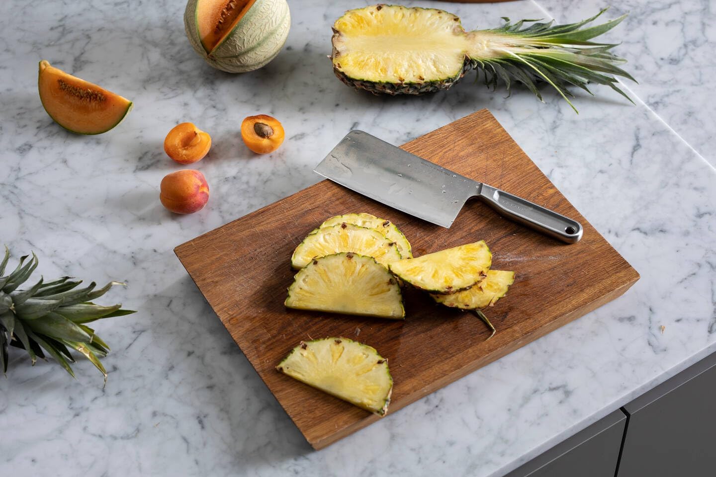 Fiskars All Steel Chopping Knife, Total Length: 28.3cm, Japanese Aichi Hard