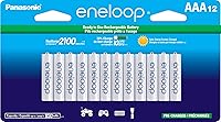 Vista 11 de Baterías recargables precargadas AA Panasonic Eneloop, 2100 Ni-MH AAA Paquete de 4 Blanco