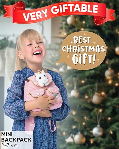 Miniatura 301 de Naturally KIDS - Juguetes de unicornio para niños y niñas de 2 a 3 años, regalos de cumpleaños, mochila de unicornio para niños pequeños 03 Unicornio