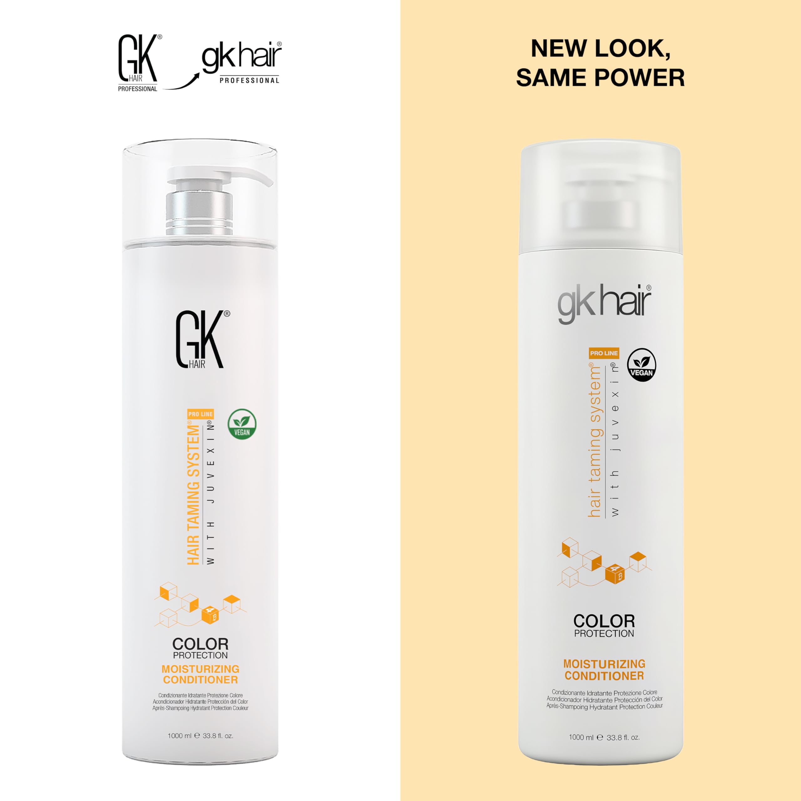 GK HAIR Global Keratin Vochtinbrengende Conditioner (1000ml 33.8 FL Oz) do włosów farbowanych, suchych, zniszczonych, nawilżających, bez parabenów i glutenu