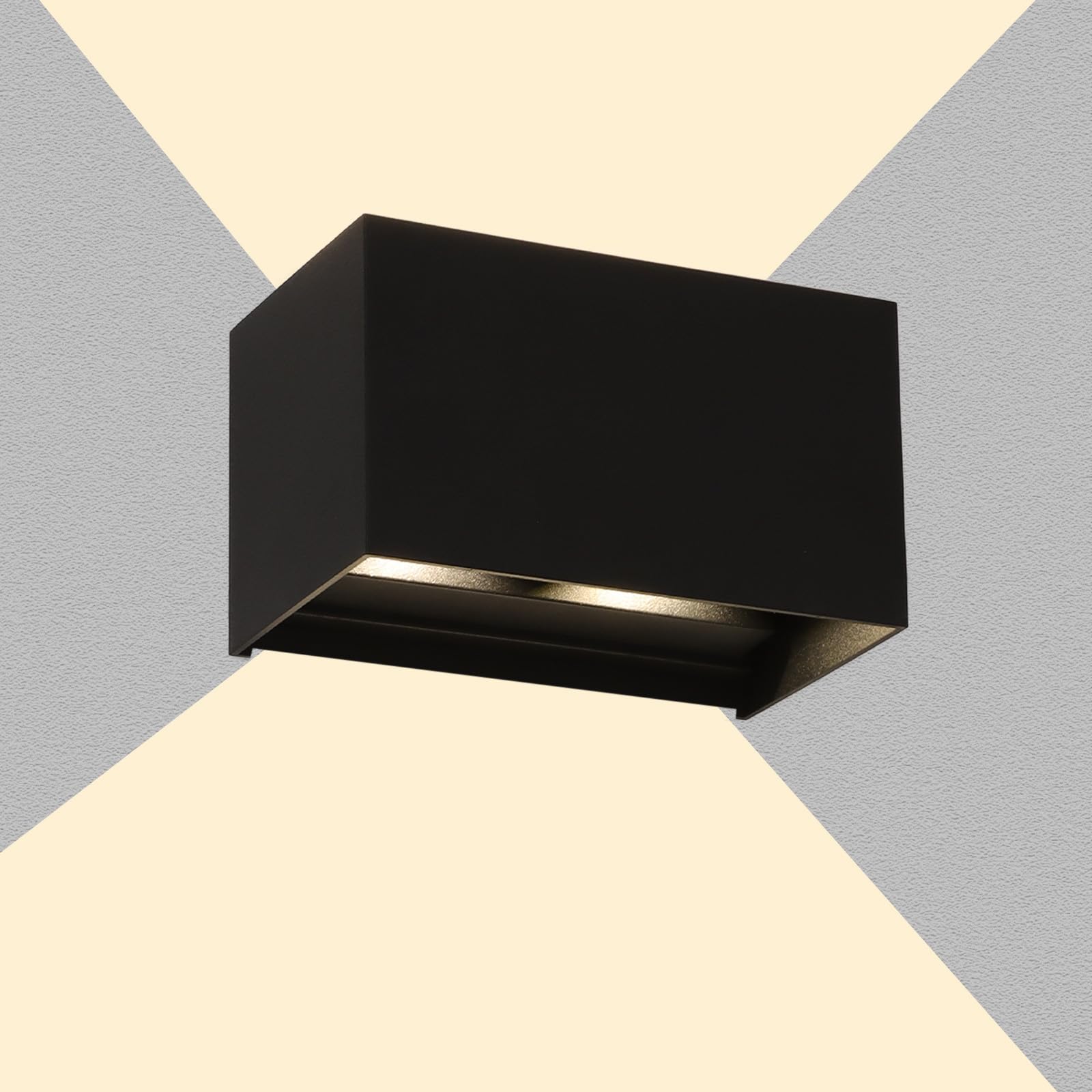 17cm 8.7W 1620LM Applique Murale Exterieur 2 LED en Monobloc Aluminium Moulé Antirouille, IP65 Luminaire Exterieur Lampe Lumière Angle Réglable Blanc Froid 4000K Pour Intérieur et Extérieur