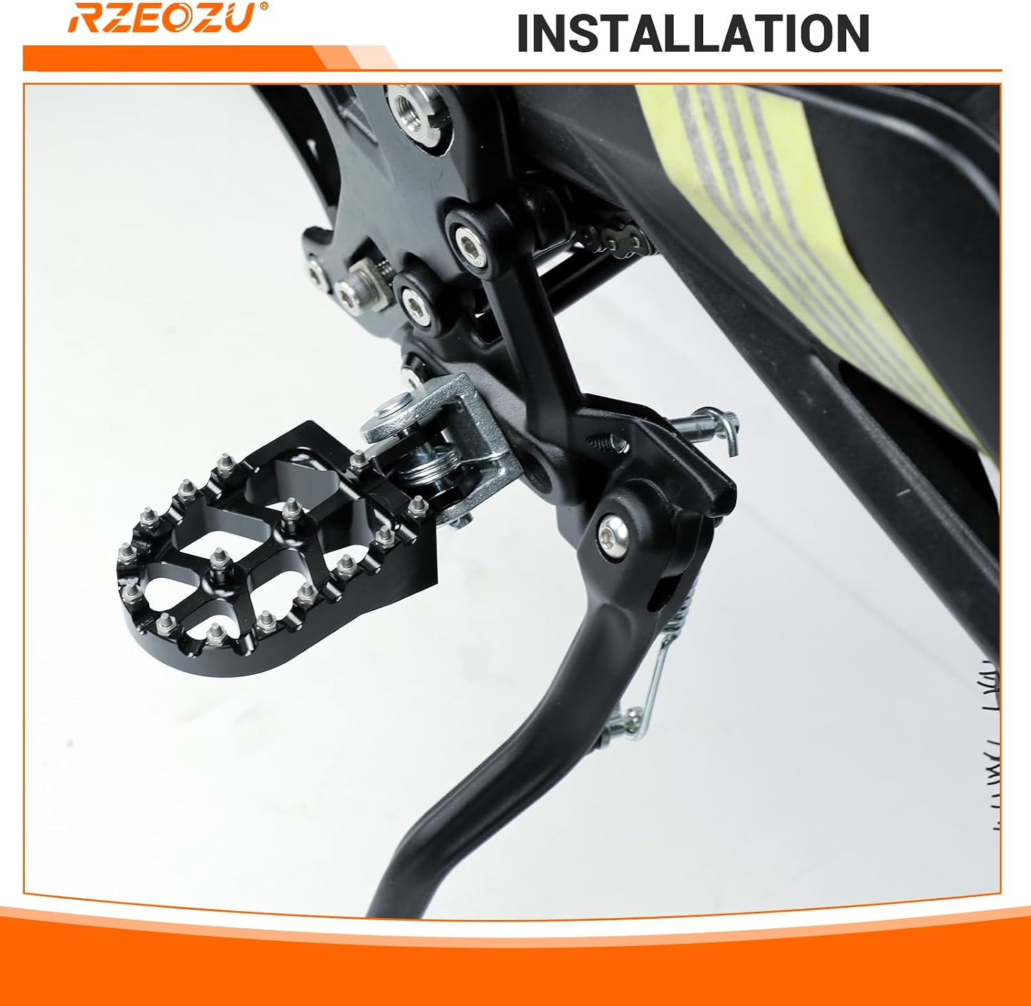 Upgraded Dirt Bike Foot Pegs Compatible with Surron Sur Ron LBX E-Ride Pro S SS SR 2.0 3.0 Talaria 79Bike Falcon GT Throne SRPNT Parts Left and Right Electric Dirtbike Pegs Ebike Footrest Black