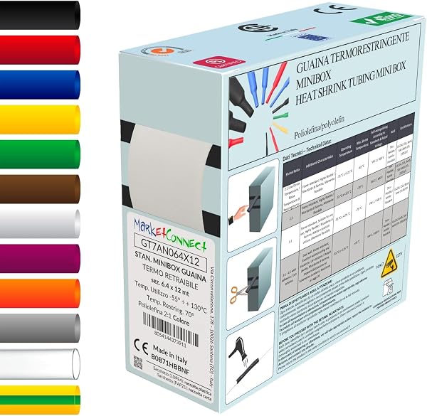 Guaina Termorestringente Ø 25,4 mm, L 4mt • BIANCO • MINIBOX 2:1 STANDARD - 1
