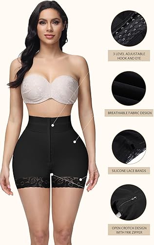 Miniatura 4 de SHAPSHE Faja moldeadora para mujer, pantalones cortos con control de abdomen, moldeadores de cuerpo, cintura alta, levantadores de glúteos, muslos,