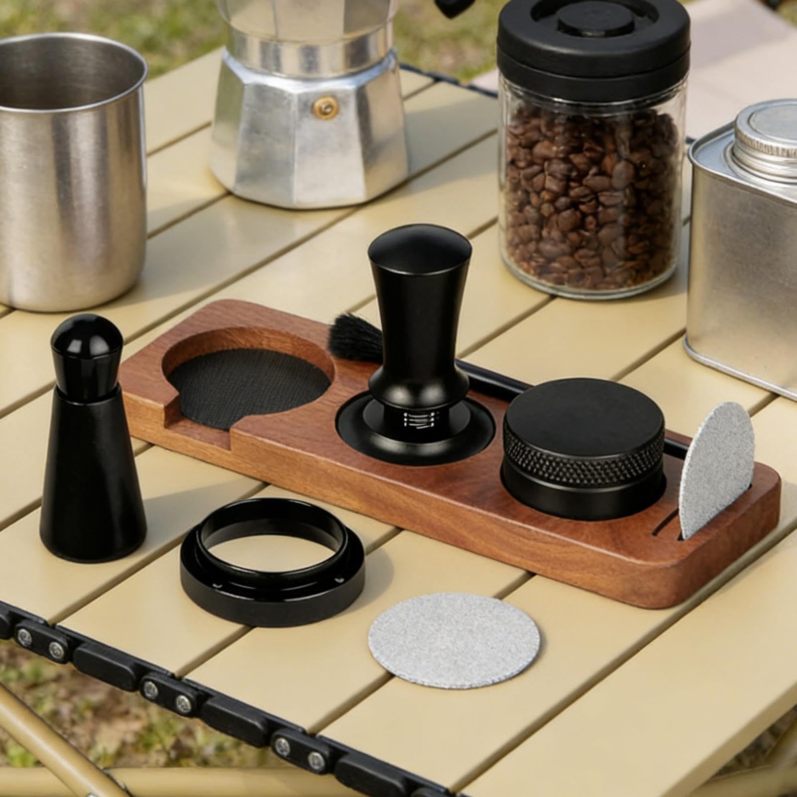 Ręczne ubijaki do espresso 58 mm narzędzia do ubijania kawy zmielonej | Ubijak do espresso dla początkujących Do domu, kuchni, kawiarni, baru, biura, blatu, użytku komercyjnego
