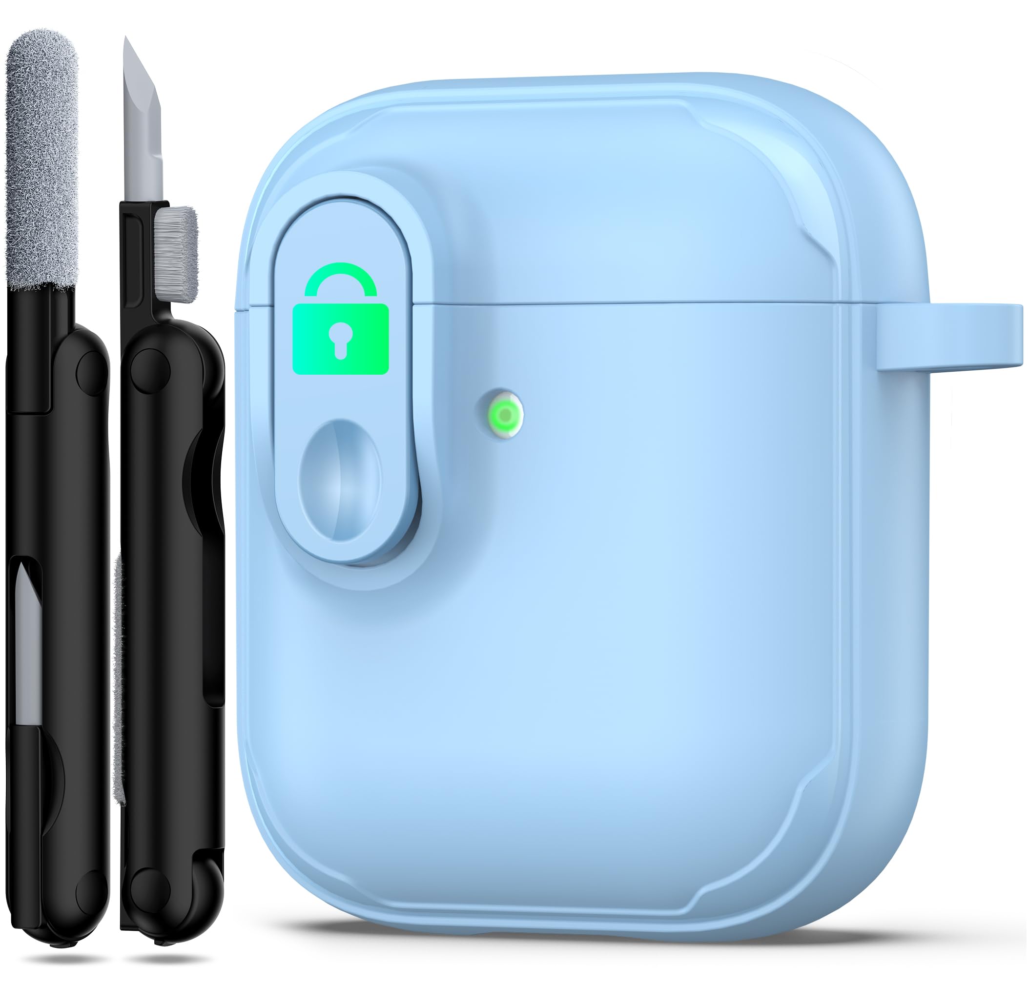 RFUNGUANGO Compatible with Airpods 2nd /1st Case,Automatic Pop-up with Safety Lock Clip, Full Body Shockproof Hard Case with Keychain Compatible with AirPods case,starry sky — view 45