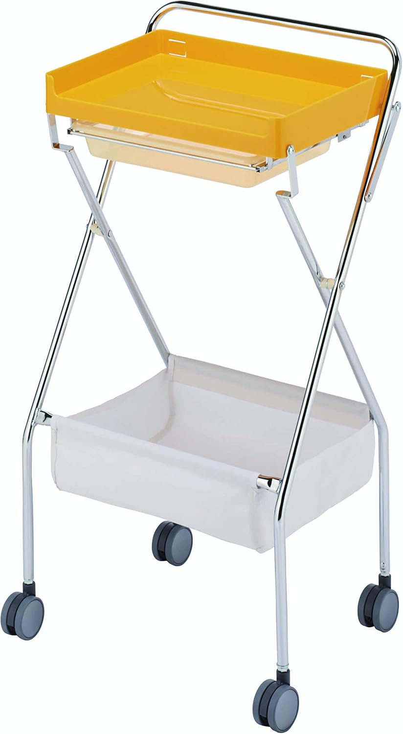 中折れ式ワゴン アイボリー 店舗用品 陳列什器 セールワゴン 中折れ式