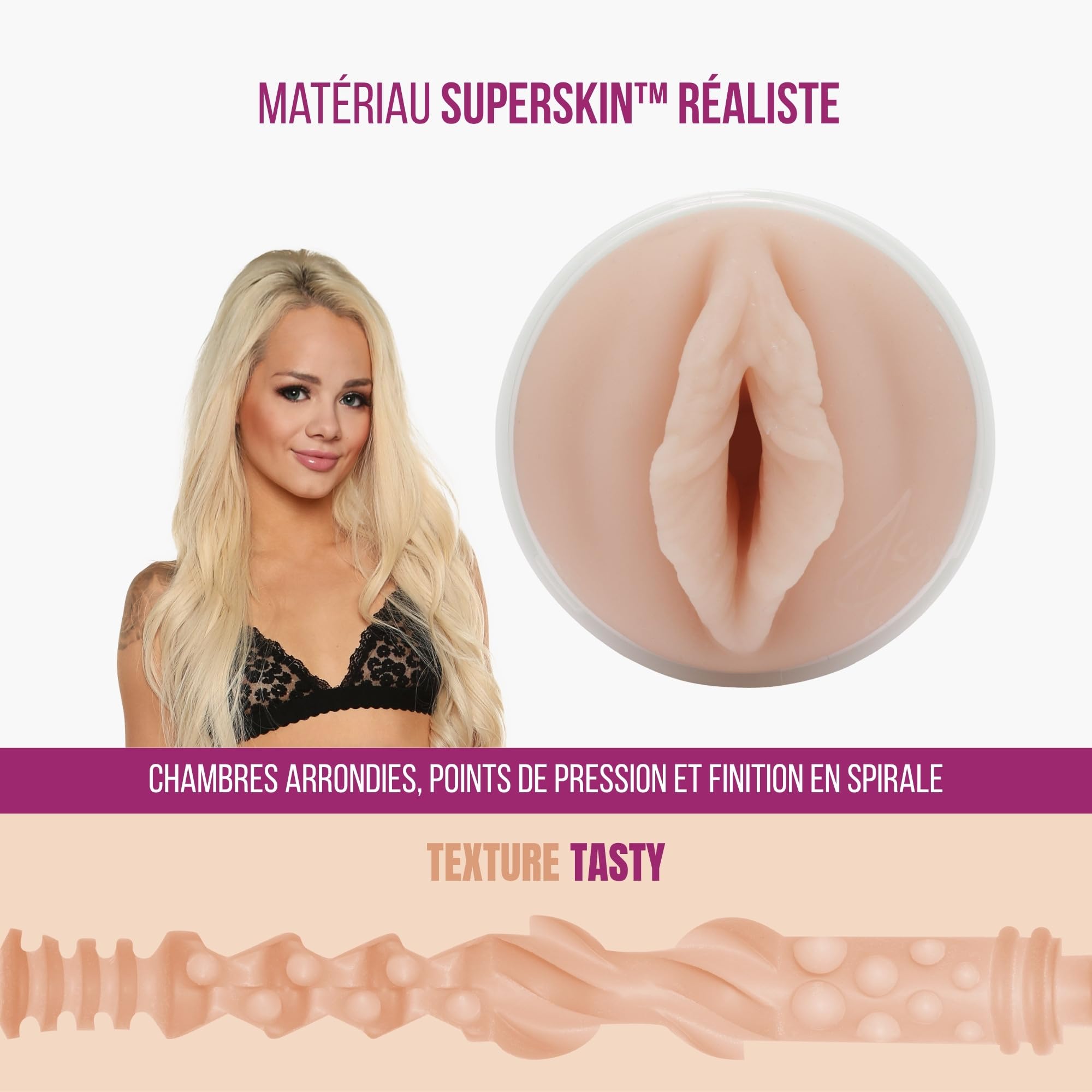 Fleshlight Masturbateur Fleshlight Vagin Else Jean TASTY Blanc