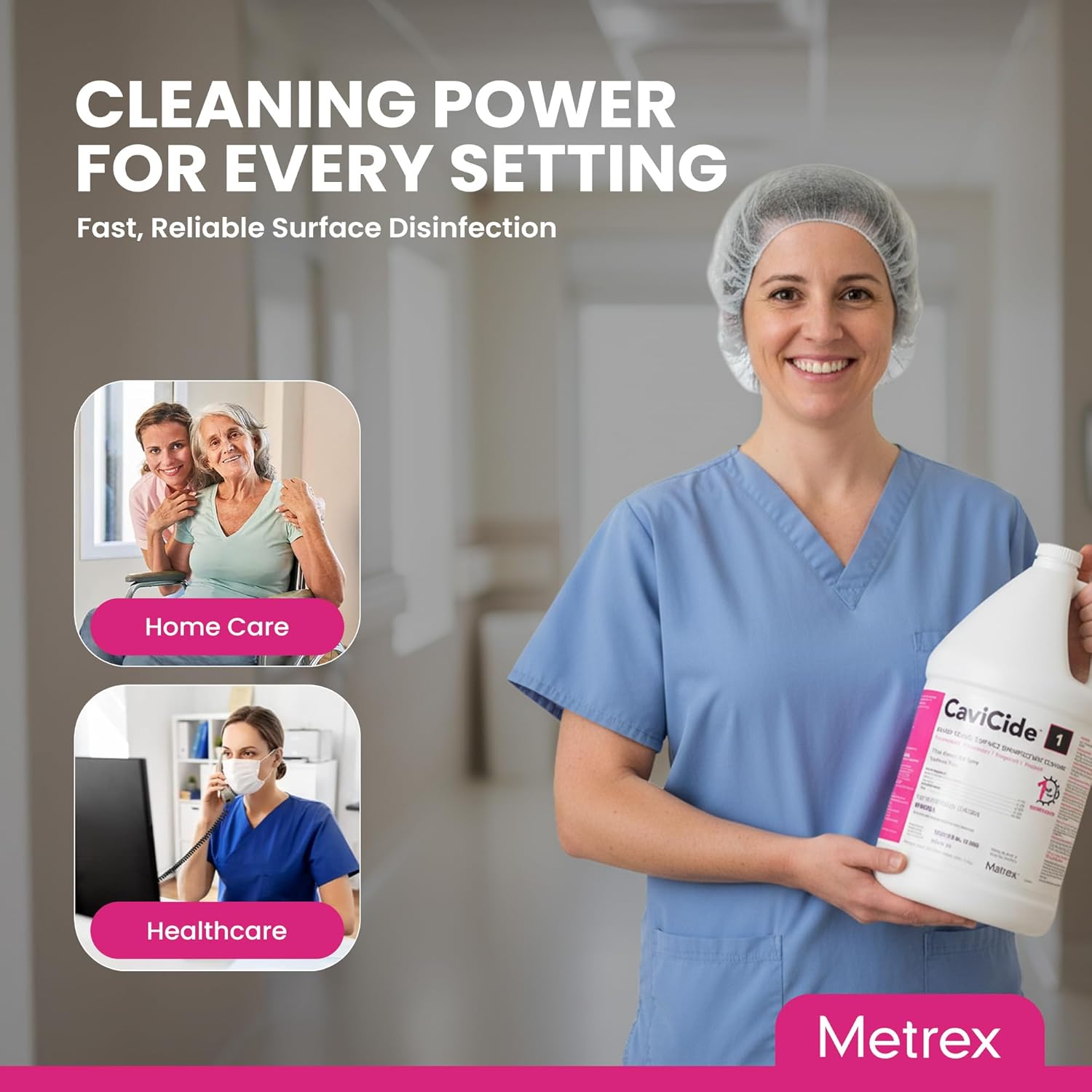 Metrex CaviCide1 Surface Disinfectant Cleaner – Ready-to-Use Alcohol-Based Cleaning Liquid, All Purpose Cleaner & Decontaminant for Clinical, Lab & Patient Care Areas – 1 Gallon Jug, #13-5000 EA