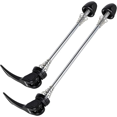 CyclingDeal Quick Release Bicycle Skewers - Durable Axle Set for Easy Wheel Removal