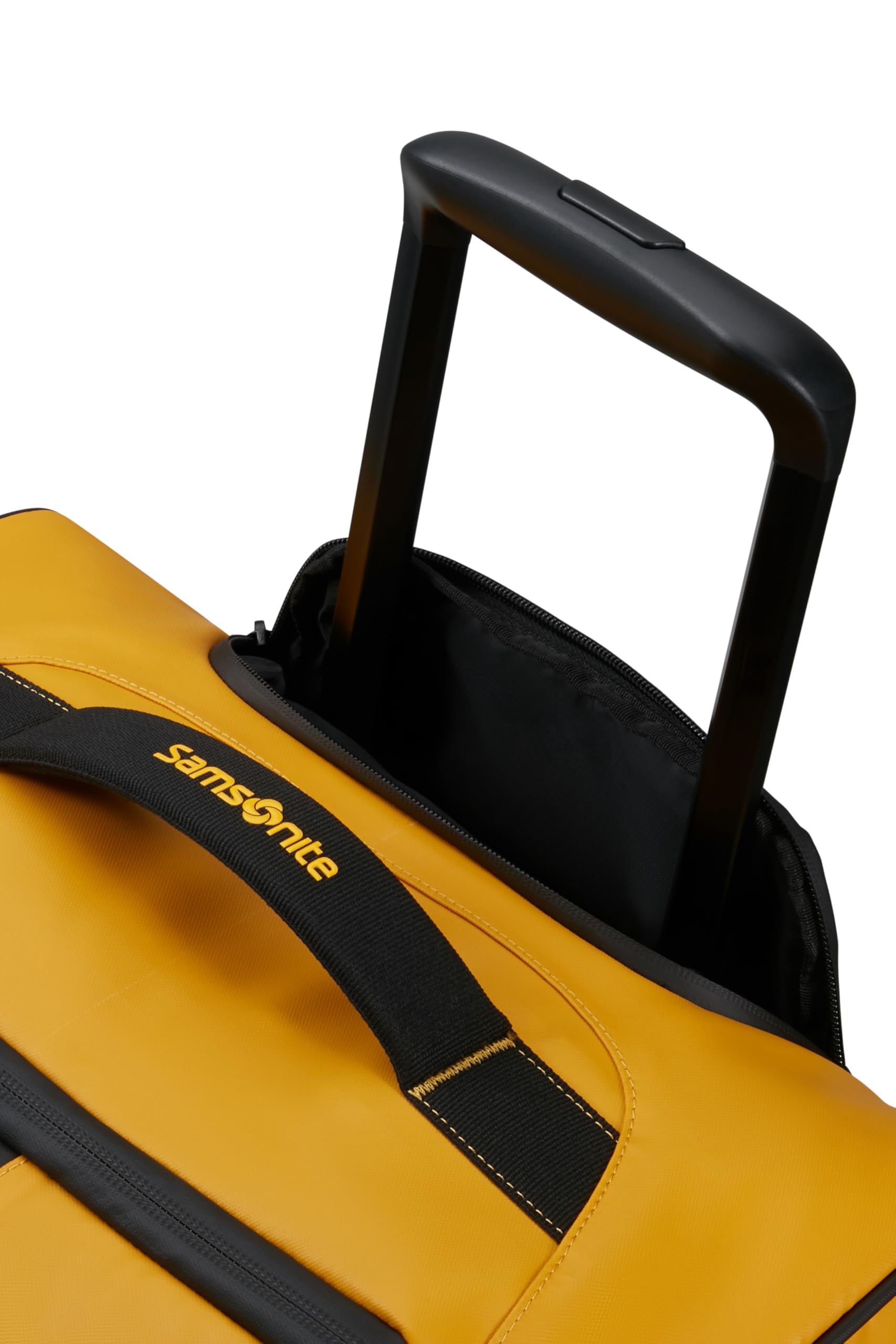 Samsonite Paradiver Light - Bolsa de Viaje con Ruedas (55 cm), Small, Equipaje de Mano, Repelente al Agua, Ligero, 48,5L, Amarillo (Yellow)