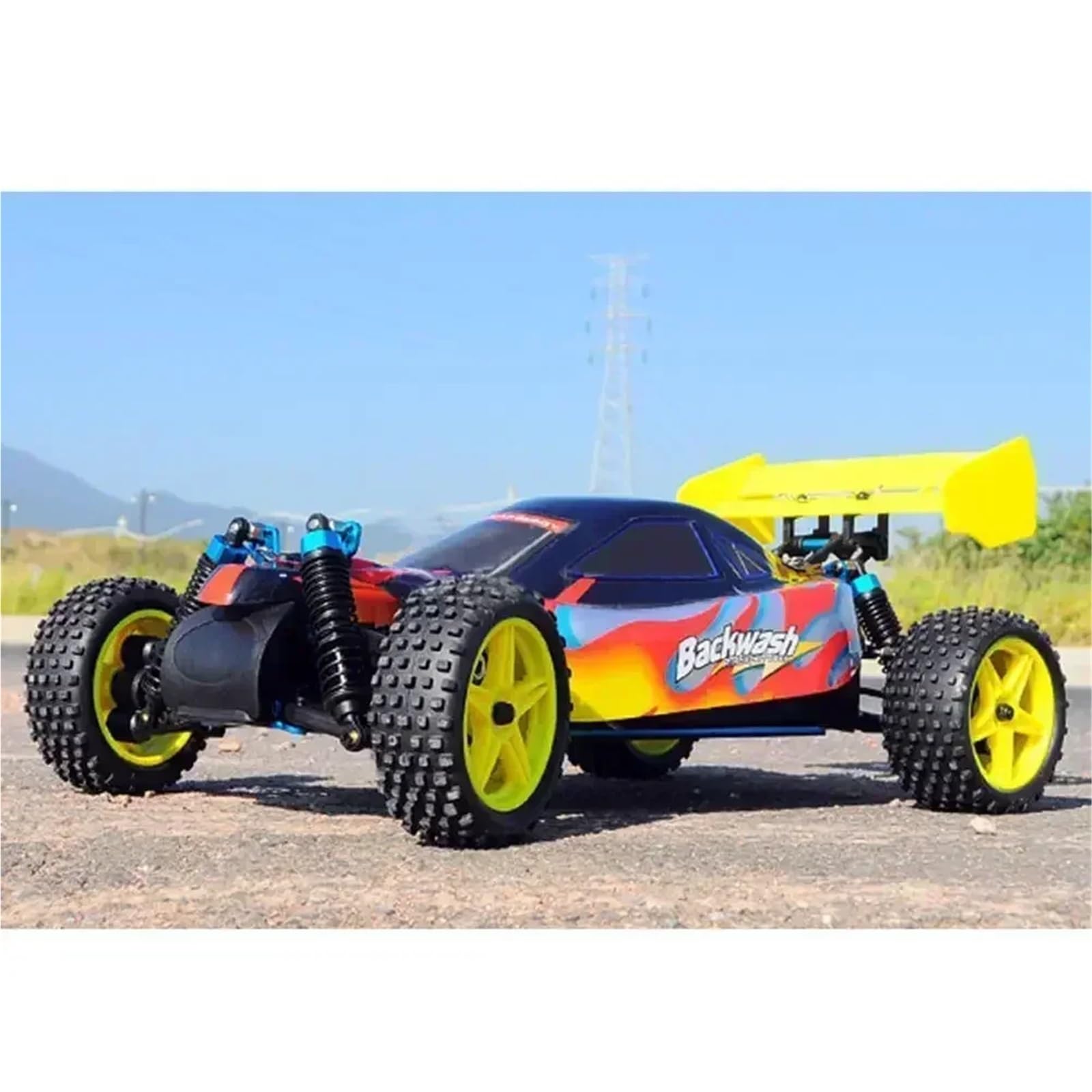 RC Orugas Maquetas Para HSP Para 94106 94107 94166 1/10 Alerón Trasero De Plástico Suave RC Para Coches De Carreras Y Todoterreno Para Accesorios De Para Buggy(Green)