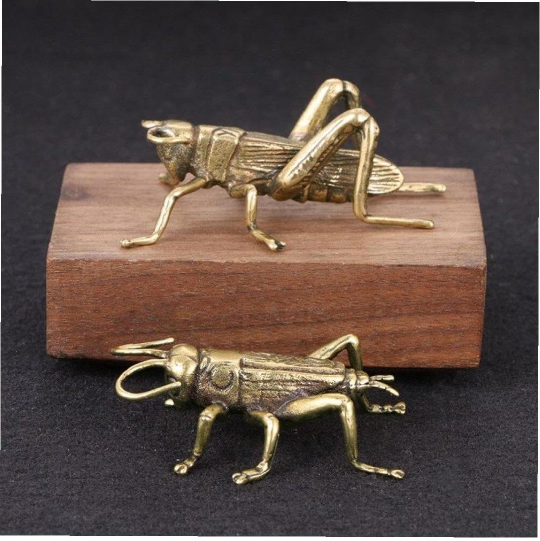 ★アンティーク★銅製 コオロギ こおろぎ 置物 工芸品　★ Amazon.co.jp: コオロギ ミニチュア 銅 置物 アンティーク