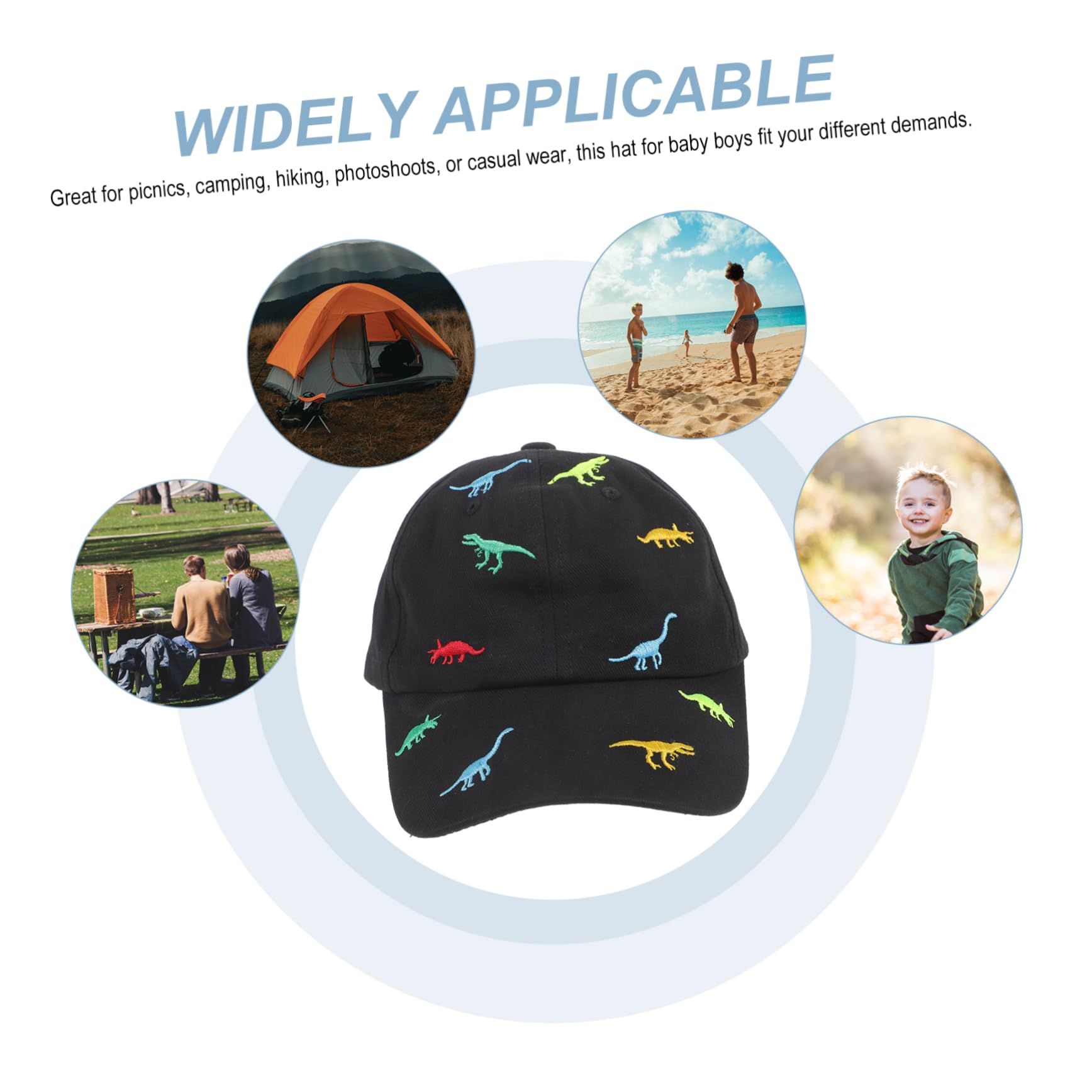 Toyvian Gorra de béisbol de algodón Sombrero de béisbol Sombrero de sombrilla para niña pequeña Sombrero para Chicas Gorra de béisbol de Las niñas Gorras de Beisbol de Chicas Negro