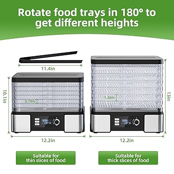 フードディハイドレータ Amazon.com: Food Dehydrator Machine Dryer for Jerky