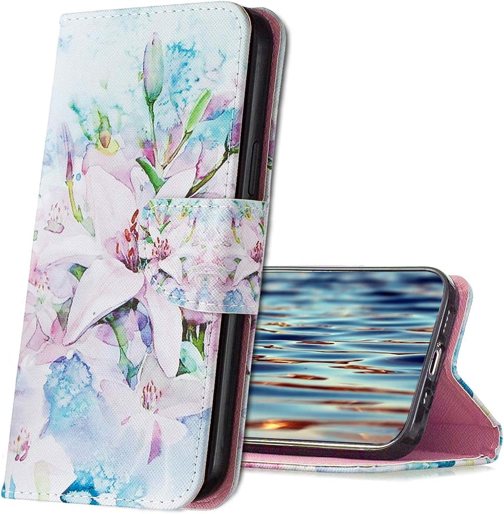 MRSTER Funda Redmi Note 4, PU Cuero Flip Folio Billetera Carcasa [Kickstand] [Ranura para Tarjeta] [Cierre magnético] Protectora Funda para Xiaomi Redmi Note 4 / Note 4X. HX2 Lily Flower