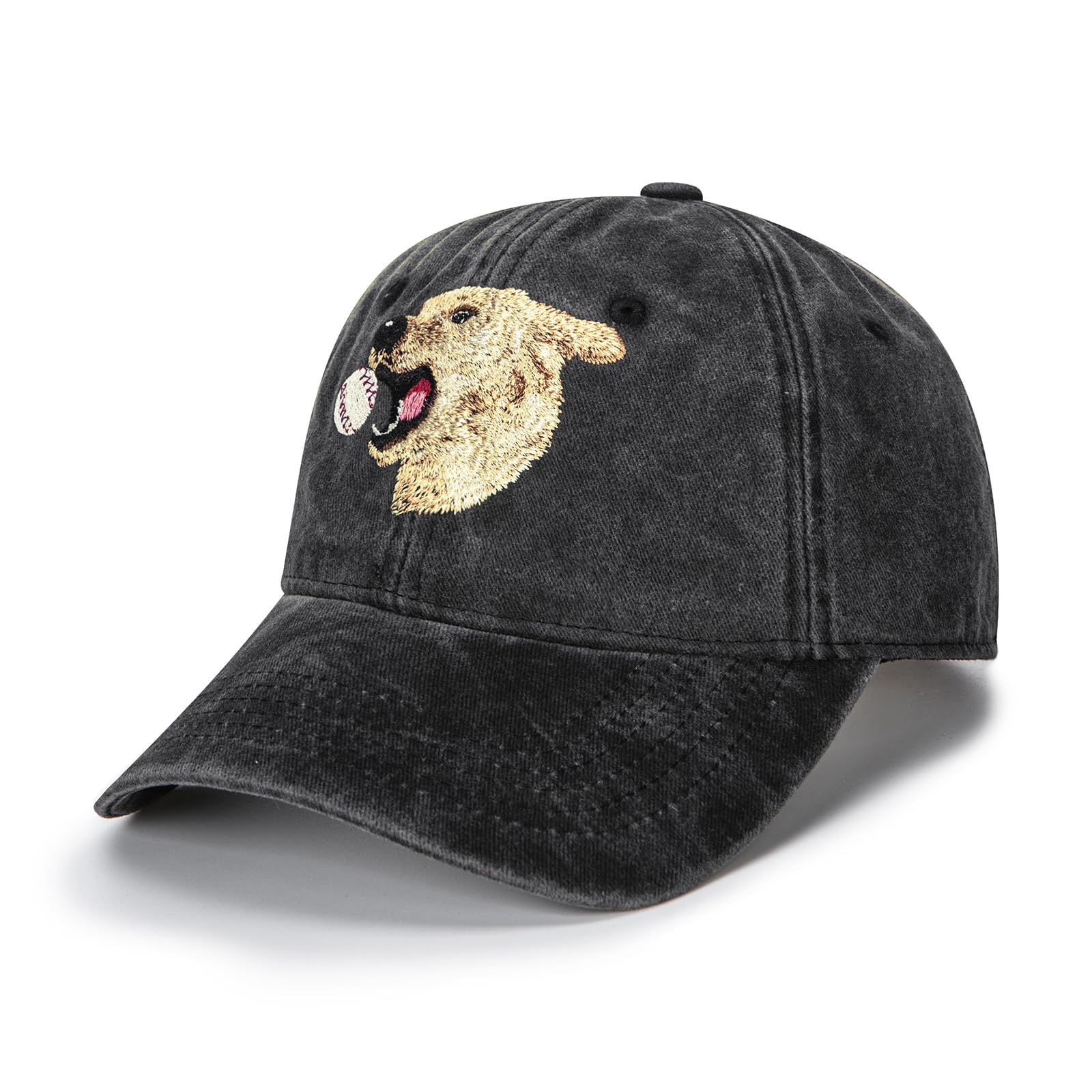 FPIENTZE Dog Baseball Embroidered Baseball Cap Dad Hat for Women Men