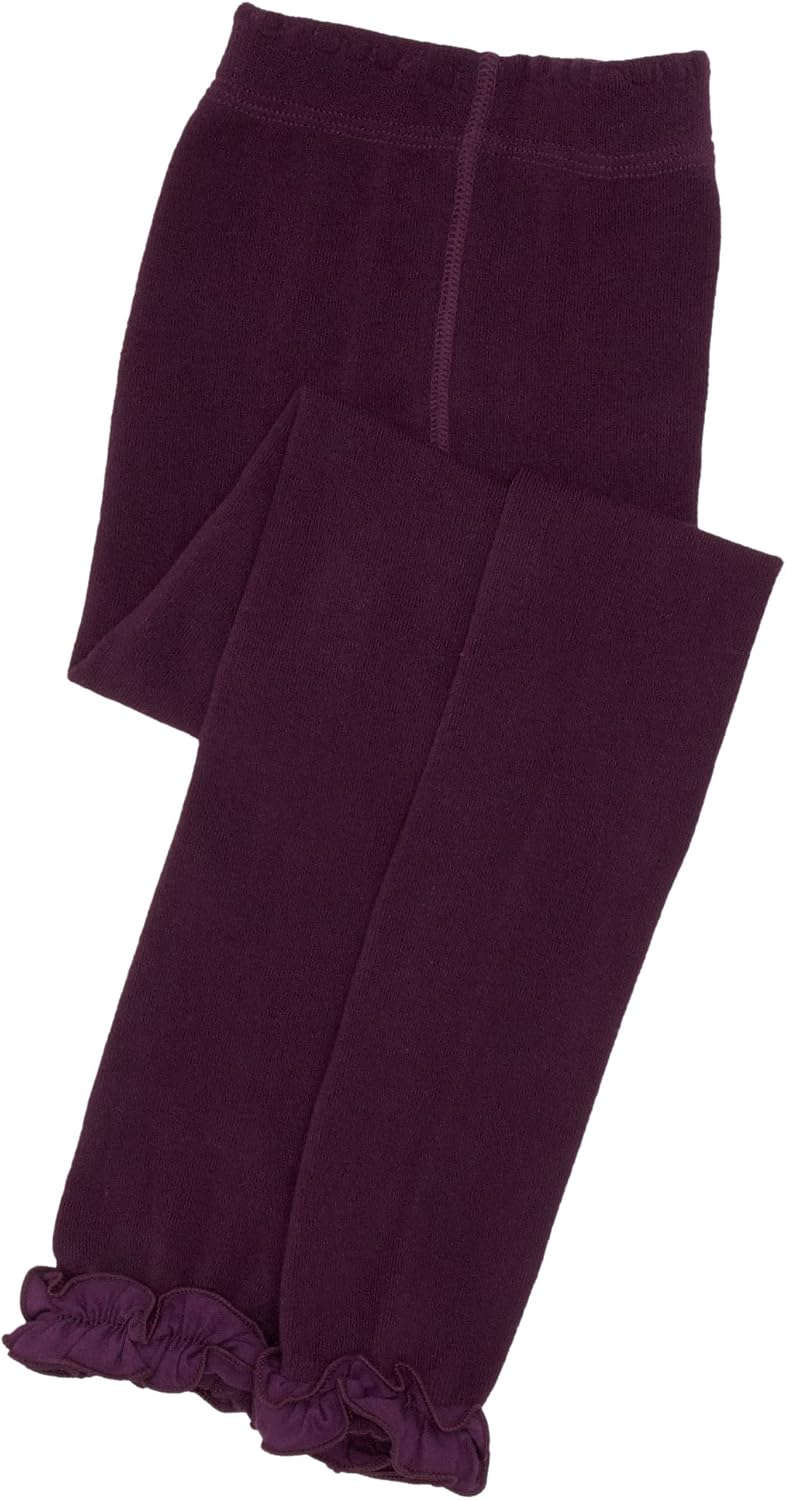 Jefferies Socks Girls 2-6x Pima Cotton Ruffle Footless Tight