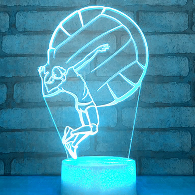 3D Ballerina Balletto Ragazza LED lampada da tavolo,Illusione ottica luce notturna,Cambio di 7 colori con controllo tattile di carica USB per decorazione della camera da letto per bambini adulti