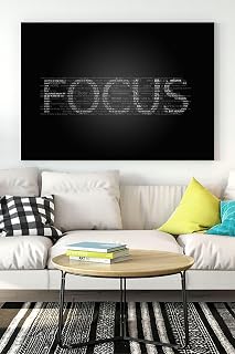 Postermanya (pster17275) Focus Motivasyon Kanvas Tablo 50 x 70