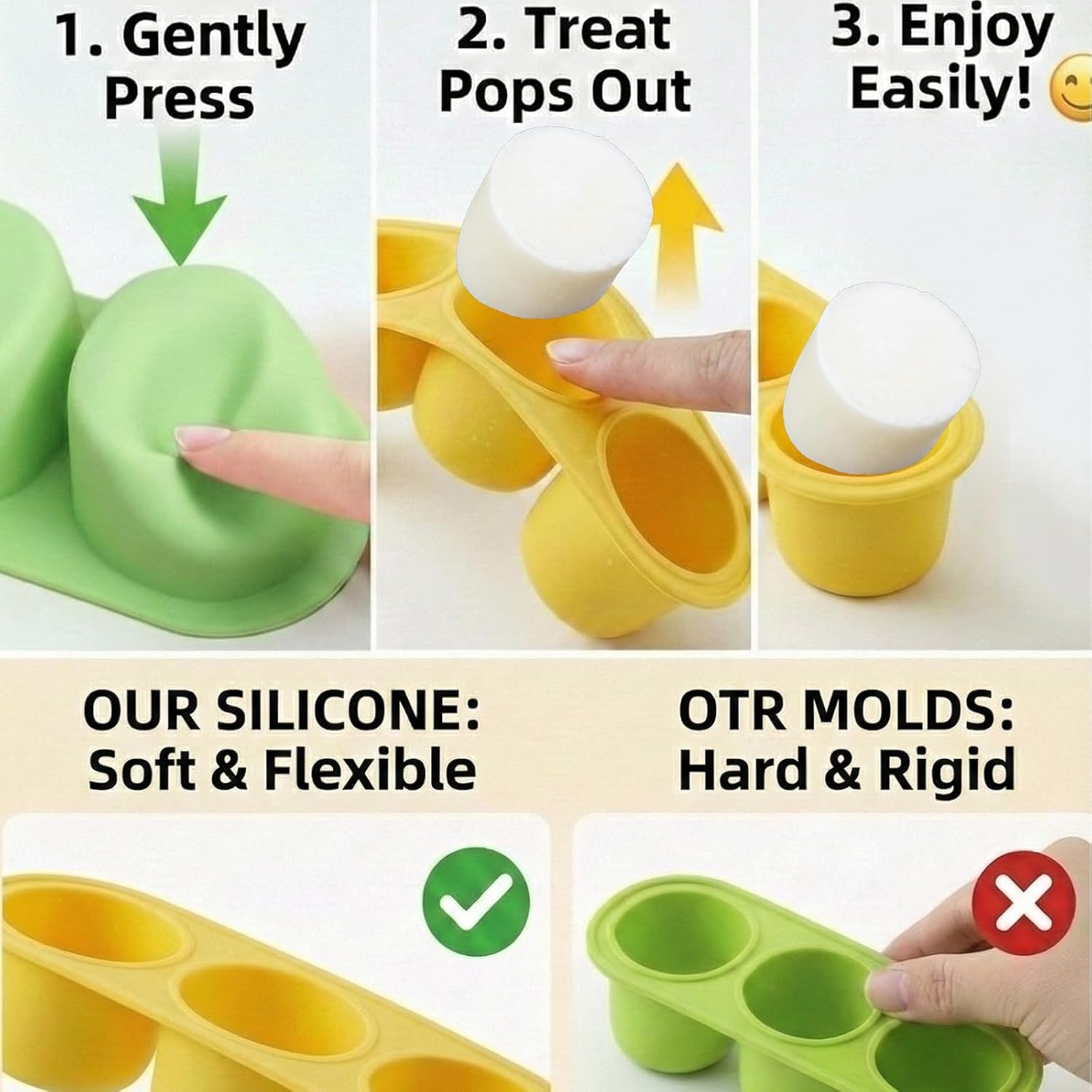 2 Pack Dog Toys for Aggressive Chewers, Interactive Indestructible Dog Toys with Frozen Treat Function, Durable Dog Puzzle Toy for Large & Medium Dogs, Reduces Anxiety, Green & Brown