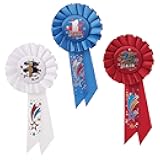 Beistle 1st, 2nd and 3rd Place Award Pack Rosettes