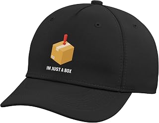 Im Just A Box Funny Gaming Gamer Humor Pack Icon Adjustable Baseball Hat